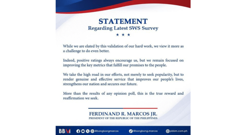 PBBM ON LATEST SWS SURVEY: ‘IT’S A CHALLENGE TO DO EVEN BETTER’ – The ...